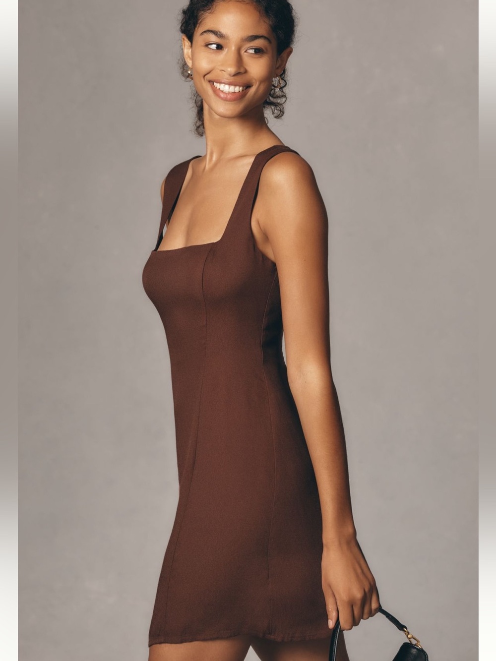 NWT REFORMATION GABIN SQUARE NECK MINI DRESS SIZE 8